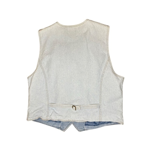 Vintage Lizwear Denim Vest | Western Boho 90s Y2K Vibes | Size Large - Picture 2 of 10
